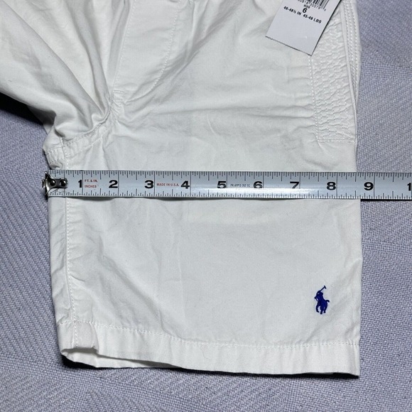 NEW Polo Ralph Lauren Pure White Spring IV Cotton Shorts Kids Boys Size 6 NWT - Picture 12 of 15